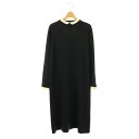 【中古】マッキントッシュフィロソフィー MACKINTOSH PHILOSOPHY 24AW Cleric Collar Knitサックワンピース 長袖 ロング 38 M グレー /SY ■OS レディース 【ベクトル 古着】 250512