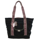 【中古】アナスイ ANNA SUI トートバッグ ナイロン ロゴ 黒 ブラック /JS レディース 【ベクトル 古着】 250827