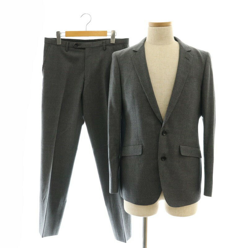 【中古】スーツセレクト SUIT SELECT スキニースーツ セットアップ 上下 ジャケット パンツ A5 170 M グレー ■SH /SY ■OS メンズ 【ベクトル 古着】 250512