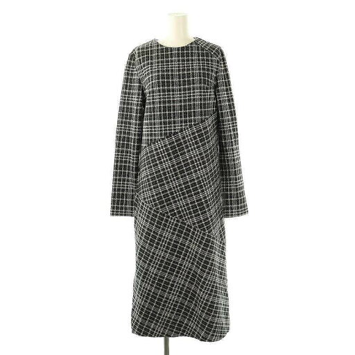 【中古】ルシェルブルー LE CIEL BLEU Check Paneled Shift Dress ワンピース ミモレ ロング 長袖 36 黒 ブラック /AT ■OS レディース 【ベクトル 古着】 250519 【中古】ルシェルブルー LE CIEL BLEU Check Paneled Shift Dress ワンピース ミモレ ロング 長袖 36 黒 ブラック /AT ■OS レディース 【ベクトル 古着】 250519