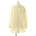 【中古】ジャーナルスタンダード ラックス JOURNAL STANDARD LUXE ポプリンストライプ スタンドカラーシャツ 長袖 F 黄 イエロー 23050440040040 /AT ■OS レディース 【ベクトル 古着】 250522(4)