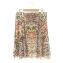 【中古】ヴィヴィアンタム VIVIENNE TAM パワーネット総柄スカート 膝丈 フレア 1 マルチカラー /DO ■OS レディース 【ベクトル 古着】 250519(4)