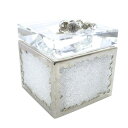 【中古】スワロフスキー SWAROVSKI Crystalline 宝箱 ジュエリーボックス 小物入れ 白 ホワイト /SR5 レディース 【ベクトル 古着】 250605