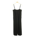 【中古】スローブ イエナ SLOBE IENA 24AW ドライツイルサロペット ストレート F 黒 ブラック /AT ■OS レディース 【ベクトル 古着】 250602