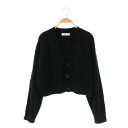 【中古】カシウェア kashwere クロップドカーディガン ニット F ブラック /DF ■OS ■SH レディース 【ベクトル 古着】 250523