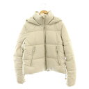 【中古】ザラ ZARA 中綿ブルゾン ジャケット ジップアップ S ライトグレージュ /HK ■OS ■SH レディース 【ベクトル 古着】 250529