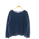 【中古】マッキントッシュフィロソフィー MACKINTOSH PHILOSOPHY ラクーンウールカシミヤ混ニット セーター 38 ネイビーブルー /DO ■OS レディース 【ベクトル 古着】 250604