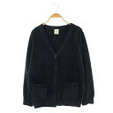 【中古】ジェラートピケ gelato pique Vネックカーディガン 部屋着 ルームウェア パジャマ ナイトウエア F 紺 /MI ■OS レディース 【ベクトル 古着】 250623