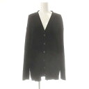 【中古】セオリーリュクス theory luxe 24SS CHIARO LEVI カーディガン ニット 長袖 40 ブラック /HK ■OS レディース 【ベクトル 古着】 250612