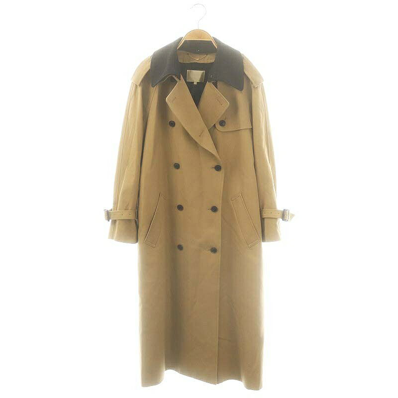 【中古】ベイジ BEIGE GABARDINE トレンチコート ライナー付き 32 ベージュ 黒 /MI ■OS レディース 【ベクトル 古着】 250609