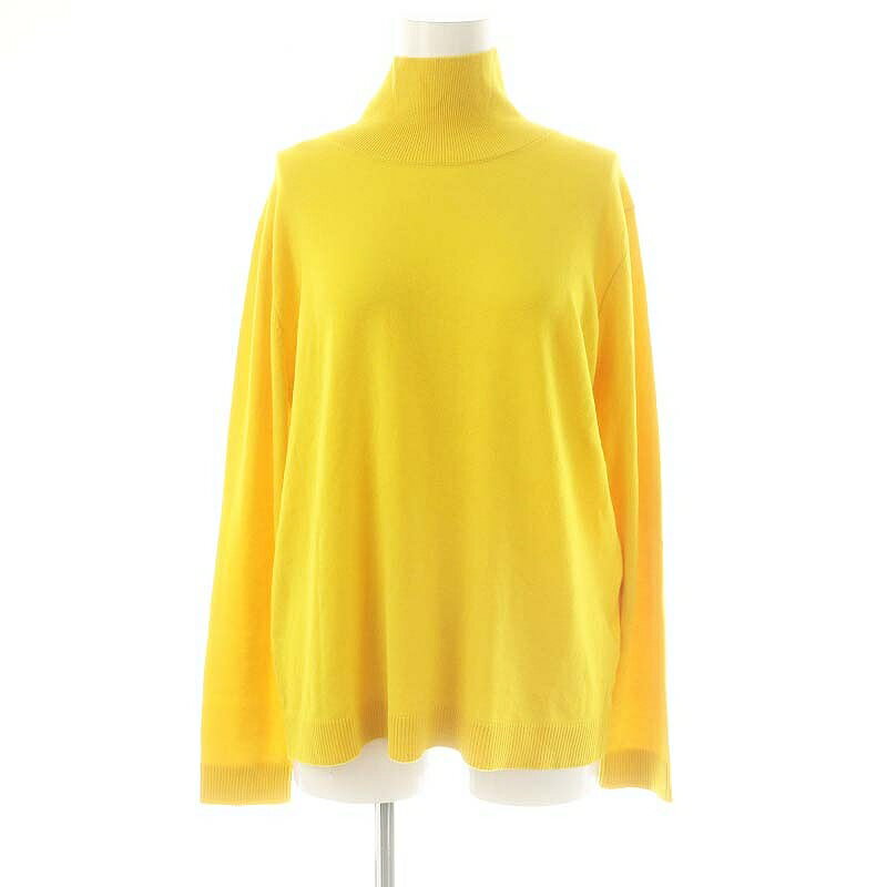 【中古】マックスマーラ ウィークエンドライン MAX MARA WEEKEND LINE シルク ウール モックネックニット セーター M 黄色 /MI ■OS レディース 【ベクトル 古着】 250610