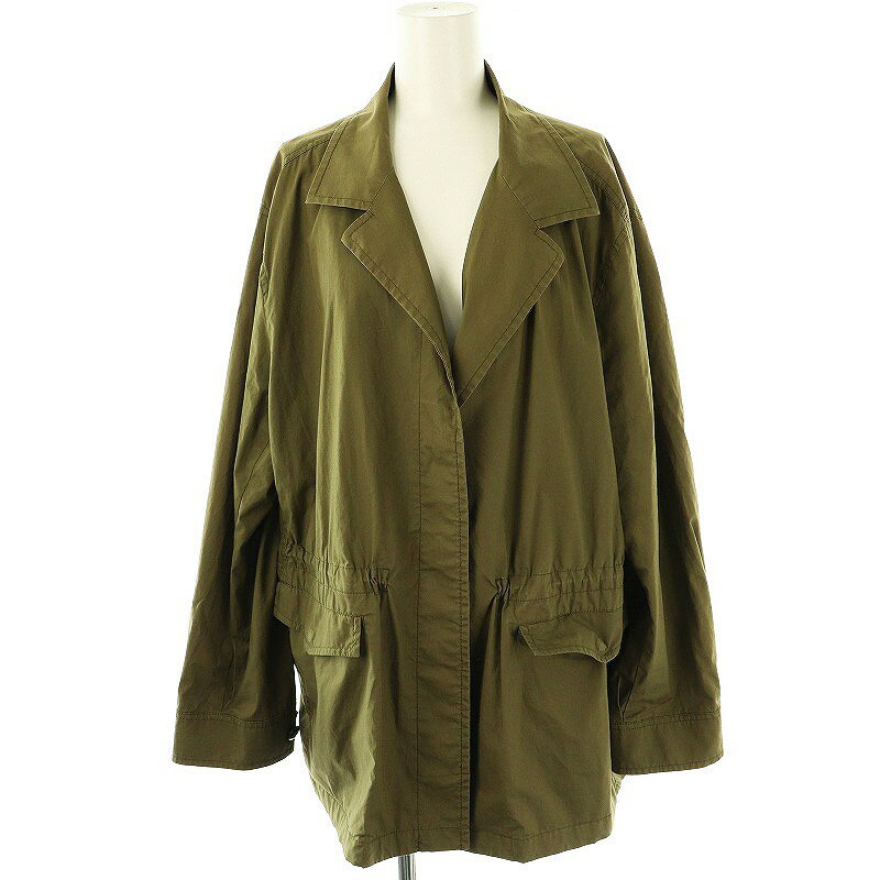 【中古】23区 オンワード樫山 長袖 ジャケット テーラード ミリタリー 50 カーキ /AT ■OS レディース 【ベクトル 古着】 250610