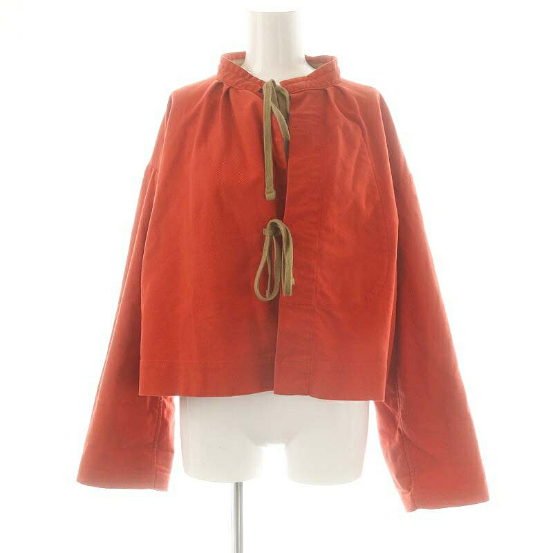 【中古】フォーティーファイブアールピーエム 45R 45rpm ONEONE 起毛のミリタリーボレロ 長袖 レッド /..