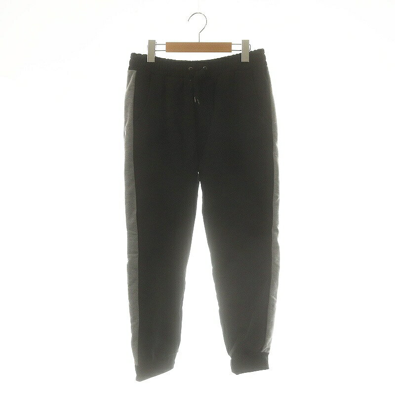 【中古】ロイヤルフラッシュ ROYAL FLASH ジョガーパンツ イージー 裏起毛 L 黒 グレー /MI ■OS ■GY09 メンズ 【ベクトル 古着】 250618