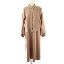 【中古】エニィスィス エニシス anySiS セットアップ 2点セット 23SS シアーシャツ ワンピース 2 ピンクベージュ /DO ■OS レディース 【ベ...