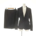 【中古】ザ・スーツカンパニー THE SUIT COMPANY she スーツ セットアップ テーラードジャケット タイトスカート 36 38 濃紺 /MI ■...