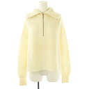 【中古】アンタイトル UNTITLED ニット セーター ハーフジップ 2 アイボリー /ES ■OS ■FR レディース 【ベクトル 古着】 250626