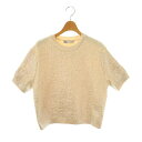 【中古】ザラ ZARA フォイルディテールニットセーター USAL アイボリー シルバー色 /DO ■OS レディース 【ベクトル 古着】 250704