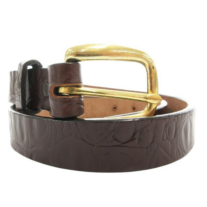 【中古】トリー TORY レザーベルト 28 茶 ダークブラウン /GV レディース 【ベクトル 古着】 250825