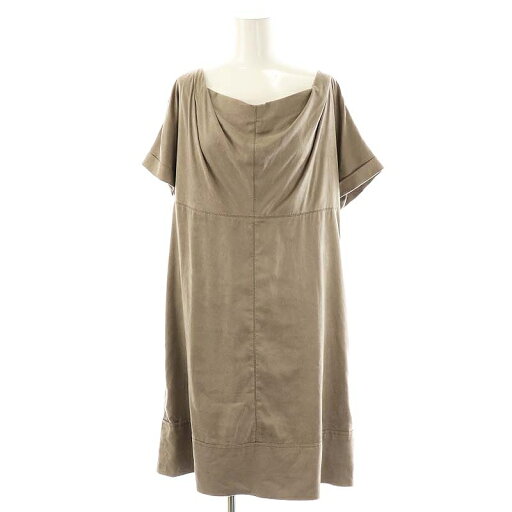 【中古】トラサルディ TRUSSARDI DA スエードタッチドレープワンピース 38 モカ /ES ■OS レディース 【ベクトル 古着】 250704 【中古】トラサルディ TRUSSARDI DA スエードタッチドレープワンピース 38 モカ /ES ■OS レディース 【ベクトル 古着】 250704