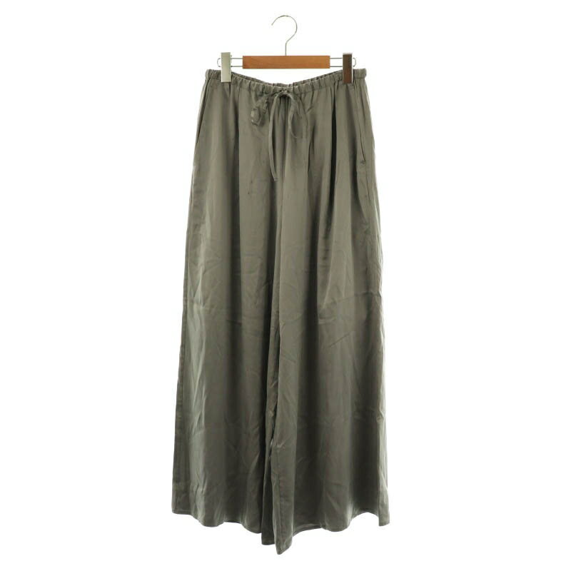 【中古】カオス CHAOS CSモーラワイドPT ワイドパンツ イージー ドロスト シルク F グレー /ES ■OS レディース 【ベクトル 古着】 250707