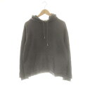 【中古】ヨーク YOKE RESIZED WIDE HOODIE パーカー スウェット 1 チャコールグレー /ES ■OS メンズ 【ベクトル 古着】 250701