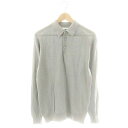 【中古】ビームスプラス BEAMS+ ポロシャツ ニット 長袖 M グレー /ES ■OS ■AX メンズ 【ベクトル 古着】 250704