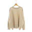 【中古】ドゥーズィエムクラス DEUXIEME CLASSE エブリデイアイライク EVERYDAY I LIKE 24SS ベーシックニット セーター プルオーバー グレージュ /CX ■OS ■SH レディース 【ベクトル 古着】 250708