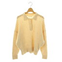 【中古】ボールジー BALLSEY トゥモローランド 23AW ミニポップコーンケーブル ポロカラープルオーバー ニット S アイボリー /HK ■OS レディース 【ベクトル 古着】 250708