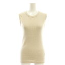 【中古】ドゥーズィエムクラス DEUXIEME CLASSE sleeveless プルオーバー タンクトップ ノースリーブカットソー ライトベージュ /ES ■OS ■SH レディース 【ベクトル 古着】 250715