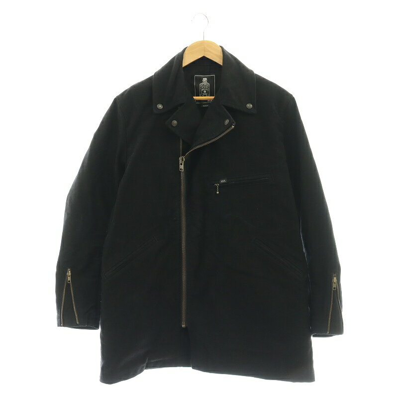 【中古】ジィ ヒステリック トリプルエックス Thee Hysteric XXX 23AW ライダースコート チェスター M 黒 /MI ■OS ■SH メンズ 【ベクトル 古着】 250711