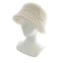 【中古】ハーリップトゥ Her lip to Cutting Faux Fur Bucket Hat ハット 帽子 オフホワイト /SR53 レディース 【ベク...