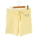 【中古】ジェラートピケ gelato pique 24AW スフレBUTTERショートパンツ 部屋着 ルームウェア ナイトウエア パジャマ F 黄色 /MI ■OS レディース 【ベクトル 古着】 250715