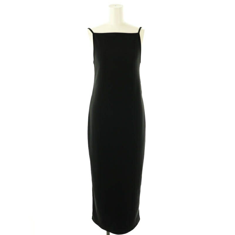 【中古】トゥデイフル TODAYFUL Backopen Pencil Dress キャミワンピース リブ 38 黒 /MI ■OS レディース 【ベクトル 古着】 250719