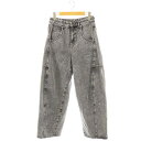 【中古】ダイアグラム グレースコンチネンタル Diagram GRACE CONTINENTAL 24AW エッグライン デニムパンツ ジーンズ ワイド 36 グレー /MI ■OS レディース 【ベクトル 古着】 250724