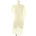 【中古】ローハン RUOHAN 24SS SHELL KNITTED YUME TOP カットソー サマーニット 変形 アシンメトリー S オフホワイト /ES...