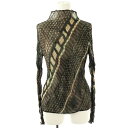 【中古】イッセイミヤケ ISSEY MIYAKE ツイスト加工プリーツシアー総柄ハイネックカットソー 長袖 2 マルチカラー /DO ■OS レディース 【ベク...