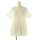 【中古】ヨリ yori ランダムティアードハーフスリーブ Tシャツ カットソー F ホワイト /HK ■OS ■SH レディース 【ベクトル 古着】 25080...
