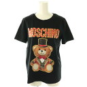 【中古】モスキーノ MOSCHINO クチュール COUTURE ベア 半袖Tシャツ カットソー ブラック /HK ■OS レディース 【ベクトル 古着】 25...