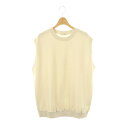 【中古】グレーコード GREYCHORD 天竺ノースリーブカットソー ニット MOON WHITE 1 ホワイト /HK ■OS レディース 【ベクトル 古着】...