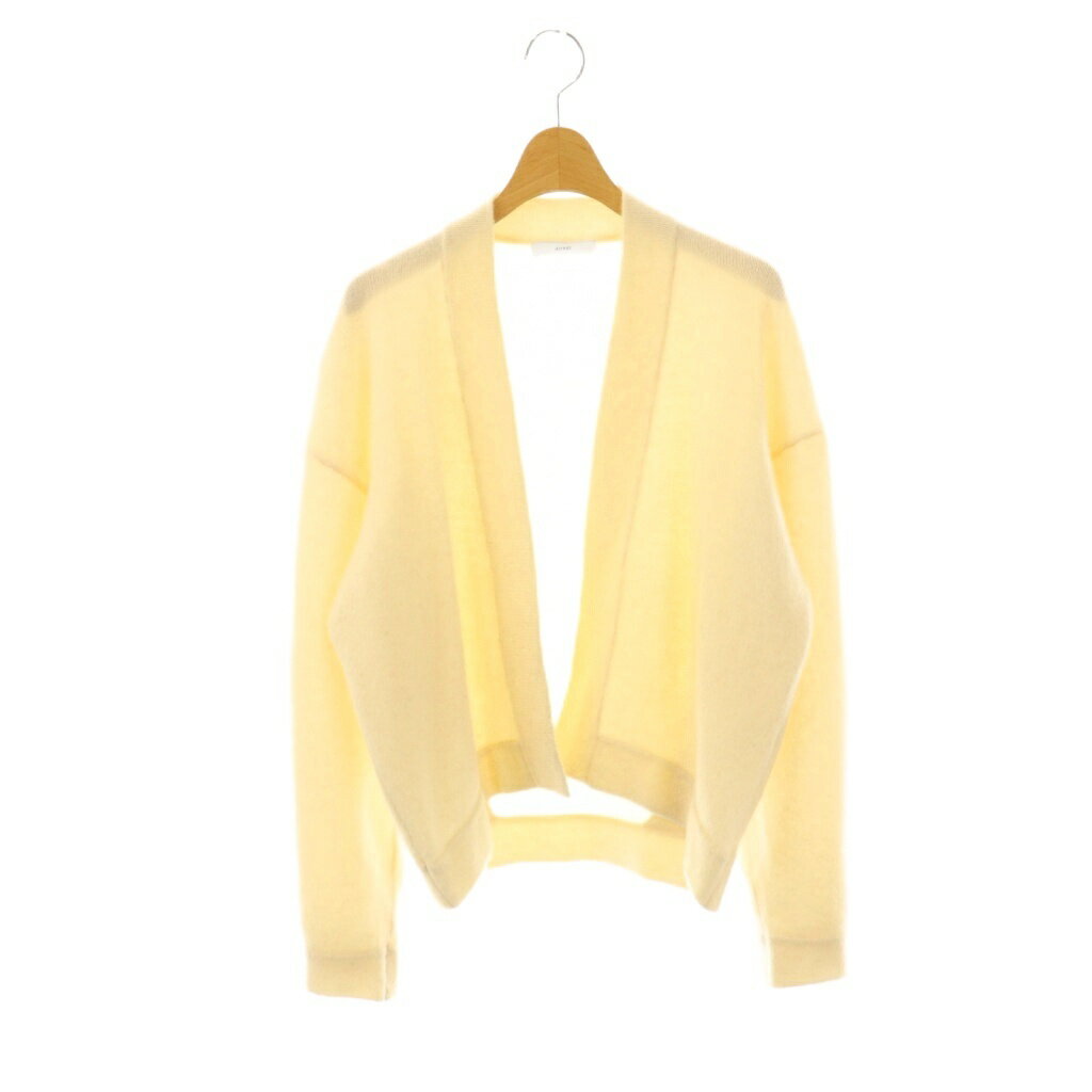 【中古】アストラット ASTRAET W/CA 7G ノーボタン Vネックカーディガン ニット 前開きトッパー F アイ..