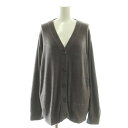 【中古】ジェラートピケ gelato pique 24SS スムーズィーliteカーディガン Vネック ルームウェア F グレー /AT ■OS レディース 【...