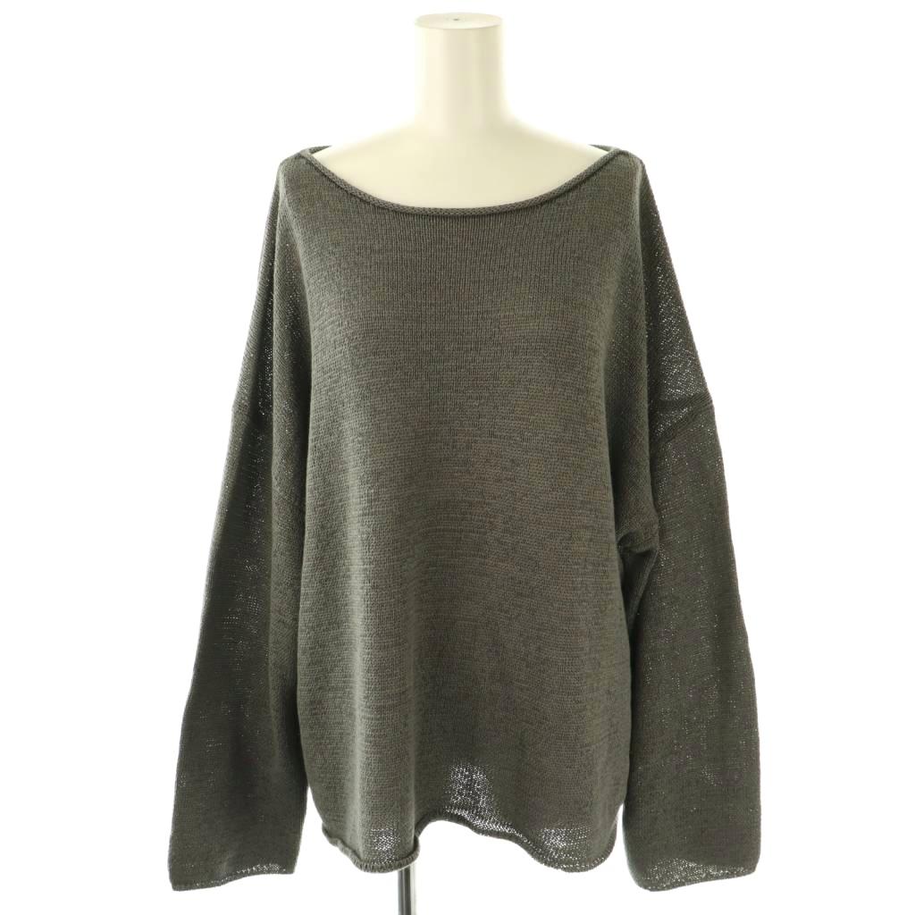 【中古】エリオポール heliopole サマーニット カットソー 長袖 グレー /NR ■OS レディース 【ベクトル..