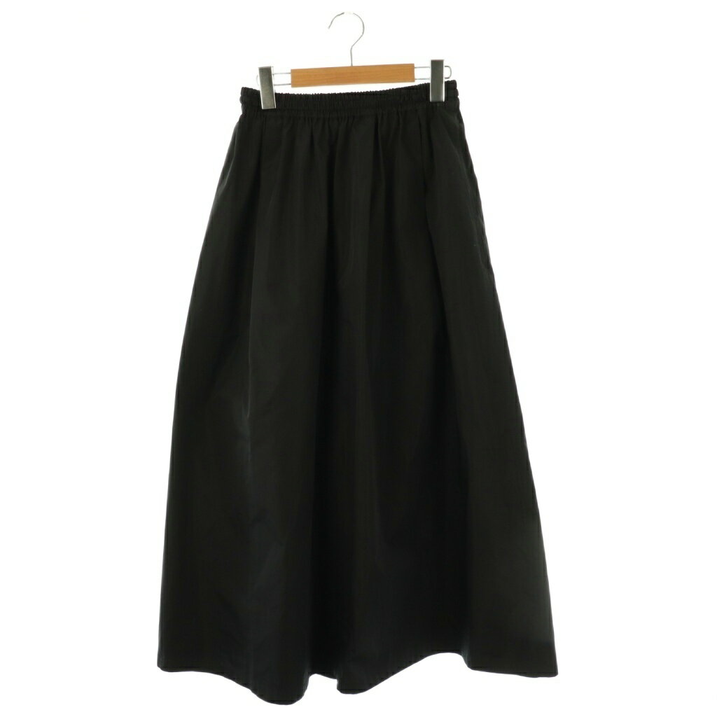 【中古】プラージュ Plage 24SS silkコンtaffetaスカート 36 ブラック /DO ■OS ■SH レディース 【ベクトル 古着】 250904