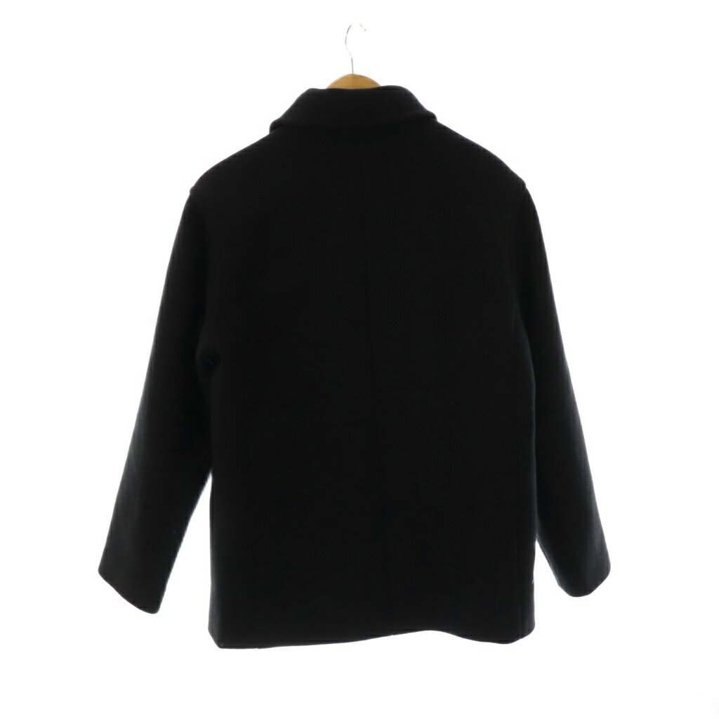 【中古】アーペーセー A.P.C. ウール ハーフコート ステンカラー ロング 2 黒 ブラック /AT ■OS メンズ 【ベクトル 古着】 250903