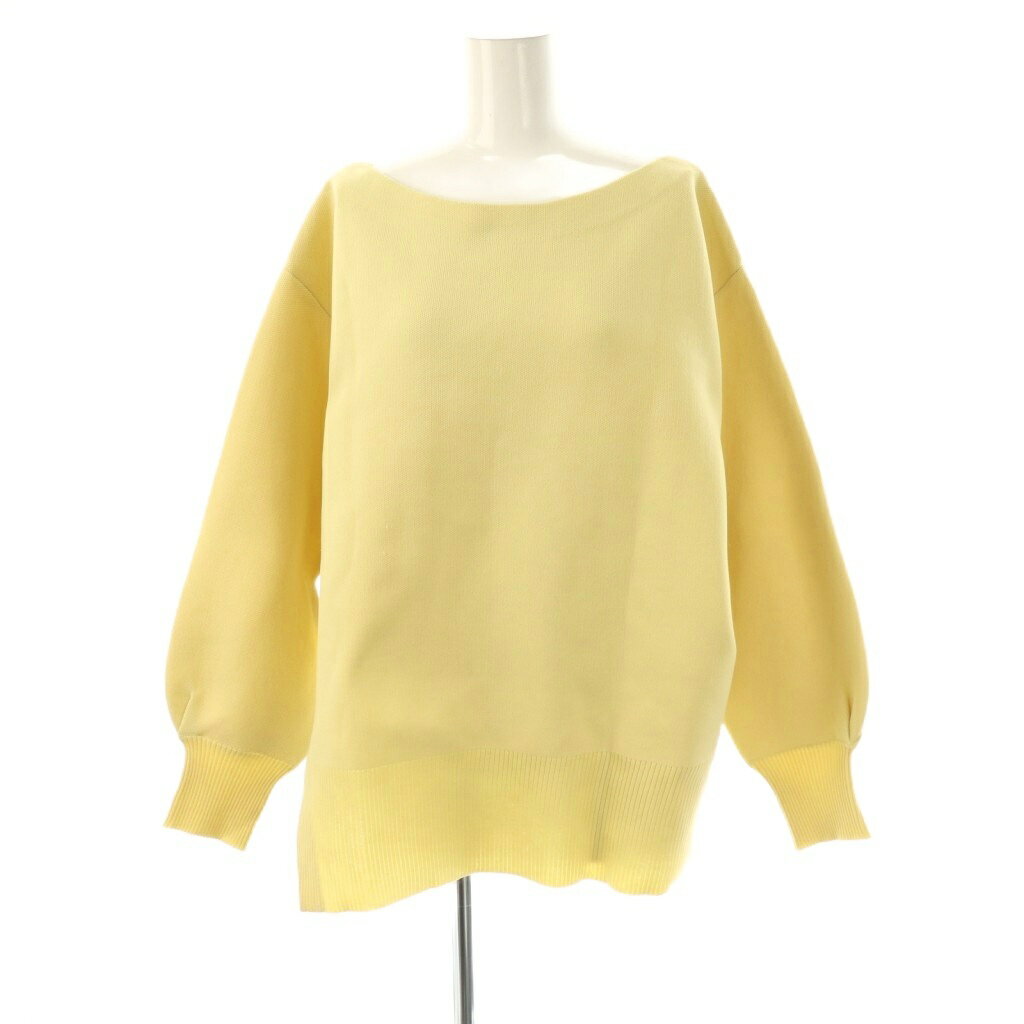 【中古】ココディール COCO DEAL 25SS ワンショルスウェットライクニット セーター 2 イエロー /DF ■OS..