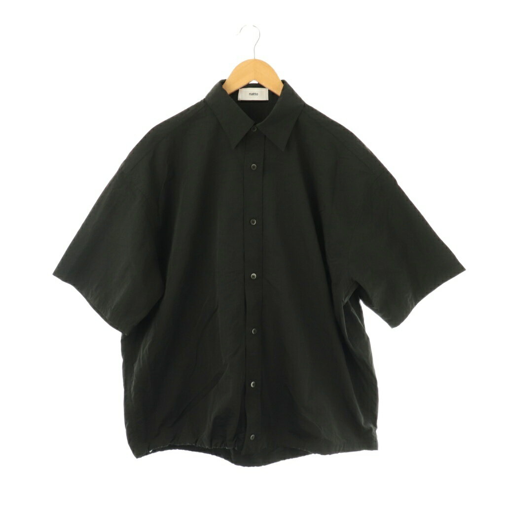 【中古】ナット natto premium nylon half sleeve shirt シャツ F ブラック /DO ■OS ■SH メンズ 【ベク..