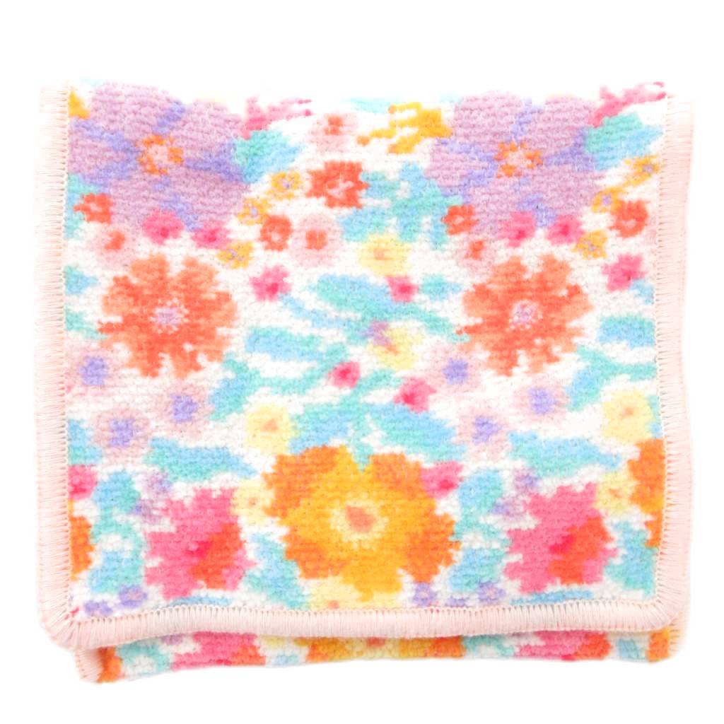【中古】フェイラー FEILER ラブラリーバイ 美品 ハンカチポーチ 総柄 ドリーミーフルール 花柄 シュニール織 ピンク /AE レディース 【ベクトル 古着】 251107