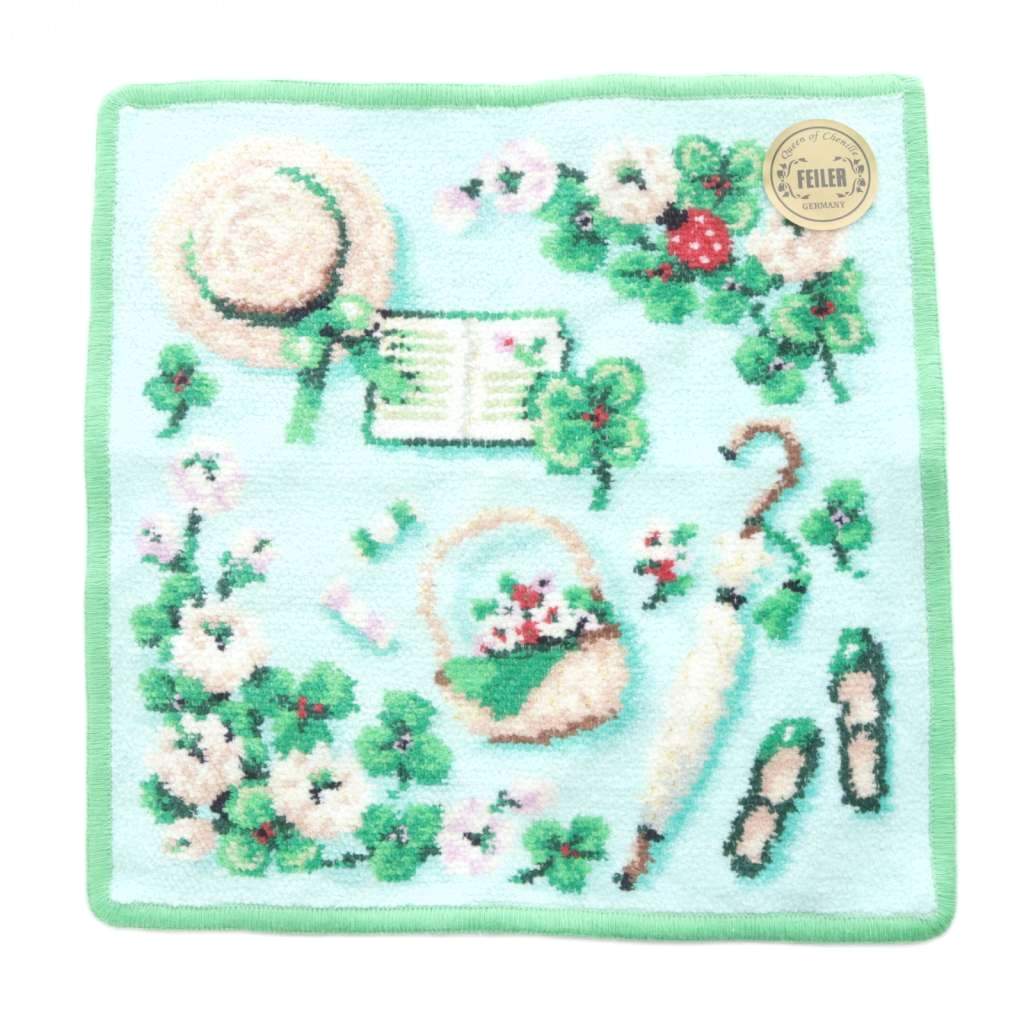 【中古】フェイラー FEILER マイフェイバリットグリーン タオルハンカチ 緑 グリーン /SR レディース 【ベクトル 古着】 251105