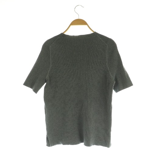 【中古】ミラオーウェン Mila Owen 23AW ボトルネック五分袖リブニット カットソー 0 グレー /MY ■OS レディース 【ベクトル 古着】 251027 vectorpremium-18703734 ブランド古着ベクトルプレミアム店 サンプル画像2